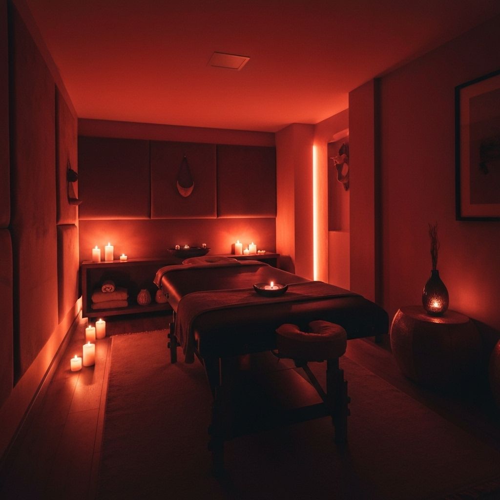 Sensual massage room